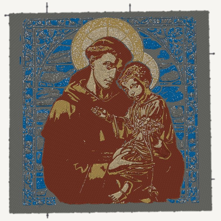 Cadre lithophane · Saint Antoine