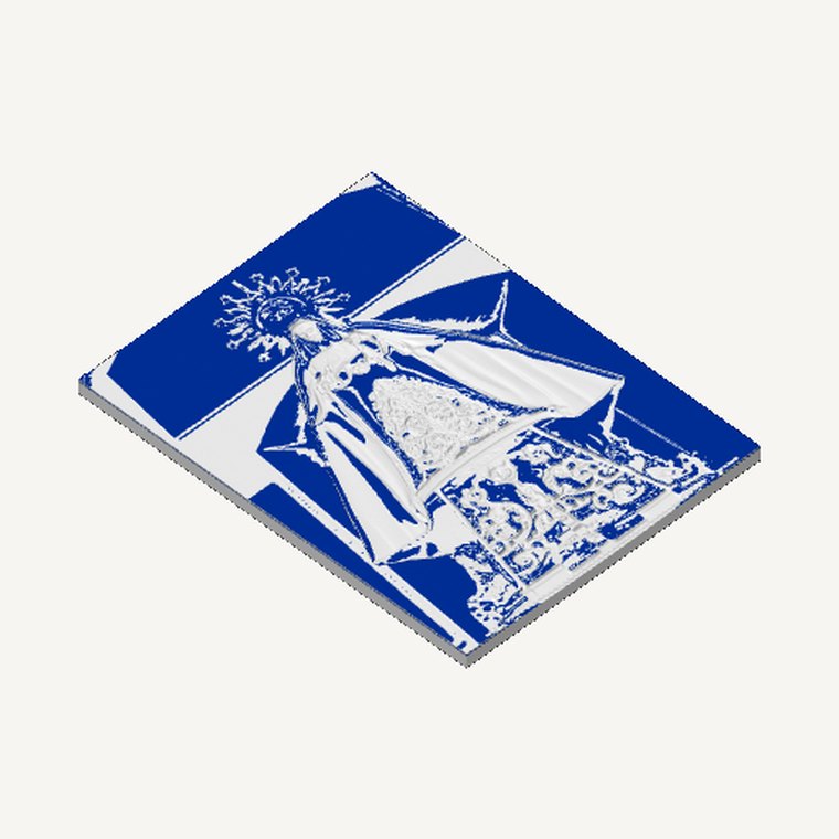 Cadre lithophane · Sainte Rose de Lima